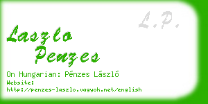 laszlo penzes business card